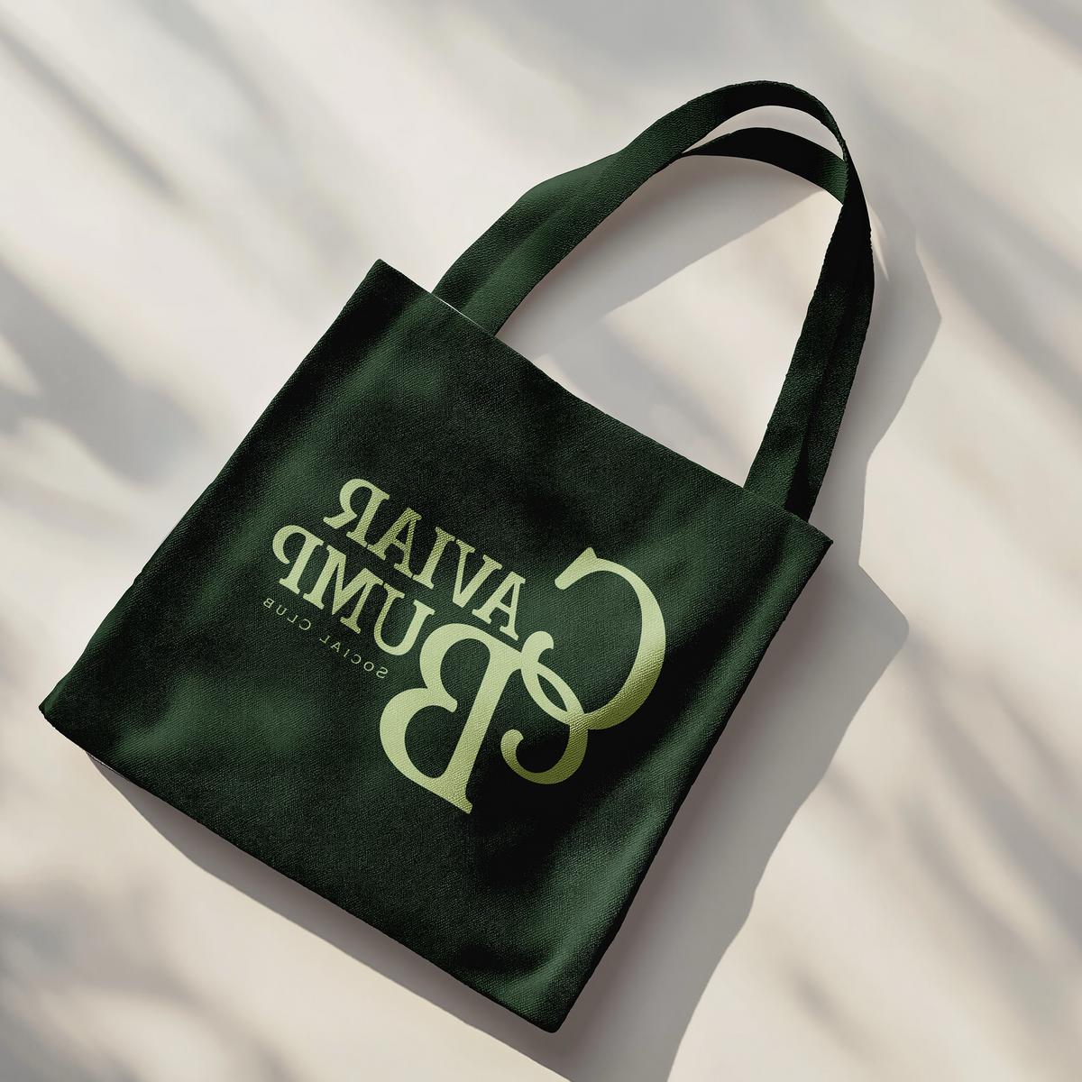 CB Canvas Tote Bag Club Green